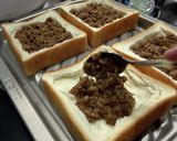 とろ〜りチーズのガパオトースト作り方3写真