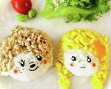 キャラ弁＊金髪の女の子作り方16写真
