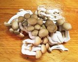 節約時短☆ナスとしめじの簡単サバ缶味噌煮作り方1写真