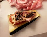 米ナスと豚肉の味噌チーズミルフィーユ作り方4写真