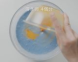 天然ハーブの青いミルクレープケーキ作り方14写真