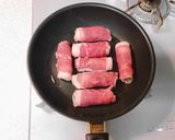 お弁当に!豚ロース肉のにら巻き作り方2写真