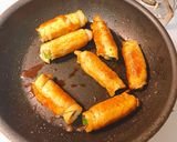 お弁当に!豚ロース肉のにら巻き作り方5写真