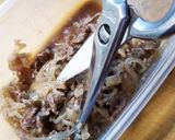 *リメイク 牛丼の具の厚焼き卵*作り方2写真