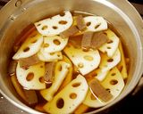 れんこんとコンニャクの土佐煮☆作り方3写真