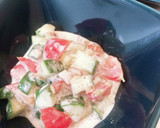 トマトときゅうりのにんにくヨーグルト和え作り方11写真