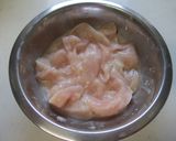 和の優しい旨味☆鶏むね肉と筍の炒め煮♬作り方1写真