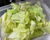 シャキシャキ春キャベツの豆板醤炒め作り方1写真