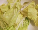 キャベツと海老のスタミナうどん作り方1写真