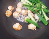 お弁当★オクラ入りホタテ醤油焦がしバター作り方5写真