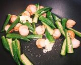 お弁当★オクラ入りホタテ醤油焦がしバター作り方6写真