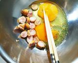 【簡単】余ったパスタで！オープンオムレツ作り方3写真