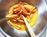 【簡単】余ったパスタで！オープンオムレツ作り方4写真