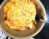 【簡単】余ったパスタで！オープンオムレツ作り方7写真