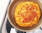【簡単】余ったパスタで！オープンオムレツ作り方10写真