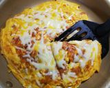 【簡単】余ったパスタで！オープンオムレツ作り方13写真