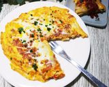 【簡単】余ったパスタで！オープンオムレツ作り方15写真
