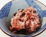 ピンクの豆ご飯作り方5写真