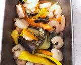 えびとナスとパプリカのマリネ作り方5写真
