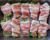 チーズ入りピーマンの豚バラ巻き〜辛味噌〜作り方2写真