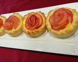 りんごとカスタードの薔薇パン作り方25写真