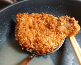 ザクザク!柿の種トンカツ作り方3写真