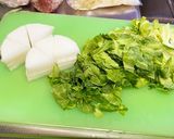 キャベツのキムチ豚汁作り方1写真
