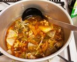 キャベツのキムチ豚汁作り方4写真