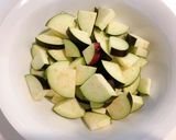 レンジでチン〜梅風味ささみとナスのサラダ作り方2写真