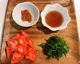 レンジでチン〜梅風味ささみとナスのサラダ作り方3写真