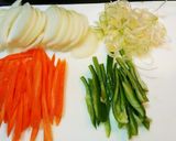 超簡単！合挽き肉と野菜のオムレツ！！作り方1写真