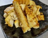タケノコの穂先のハーブバター焼き作り方4写真