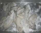 牡蠣とほうれん草の塩炒め作り方2写真