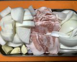 新玉ねぎと豚バラ肉と大根の甘酢煮♪作り方2写真