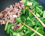 お弁当★和牛と小松菜の焦がしバター炒め作り方7写真