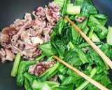 お弁当★和牛と小松菜の焦がしバター炒め作り方7写真