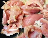 ローリングストック●鶏肉のあまから炒め丼作り方2写真