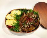 のっけ弁当(牛肉と野菜の炒めもの)作り方1写真