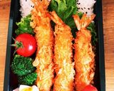 冷凍エビフライ弁当に入れました♪作り方4写真