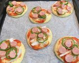 HB☆ほんのり香るカレー生地のピザぱん作り方9写真