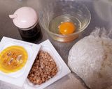 ひとりランチに☆スクランブル納豆ご飯作り方1写真