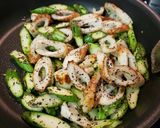 アスパラとちくわのゆかりチーズ焼き作り方3写真