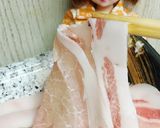 リカちゃん♡水菜と豚肉 金山寺味噌で味変作り方8写真