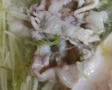 リカちゃん♡水菜と豚肉 金山寺味噌で味変作り方12写真