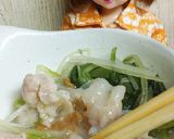リカちゃん♡水菜と豚肉 金山寺味噌で味変作り方28写真