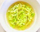 塩バターラーメン風♡in春キャベツで麺♡作り方7写真