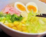 塩バターラーメン風♡in春キャベツで麺♡作り方8写真