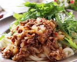 夏向け♡冷たいうどんのジャージャー麺作り方5写真