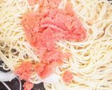 簡単・たらこスパ作り方8写真