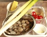 ねぎとあさりの白ワイン蒸し作り方1写真